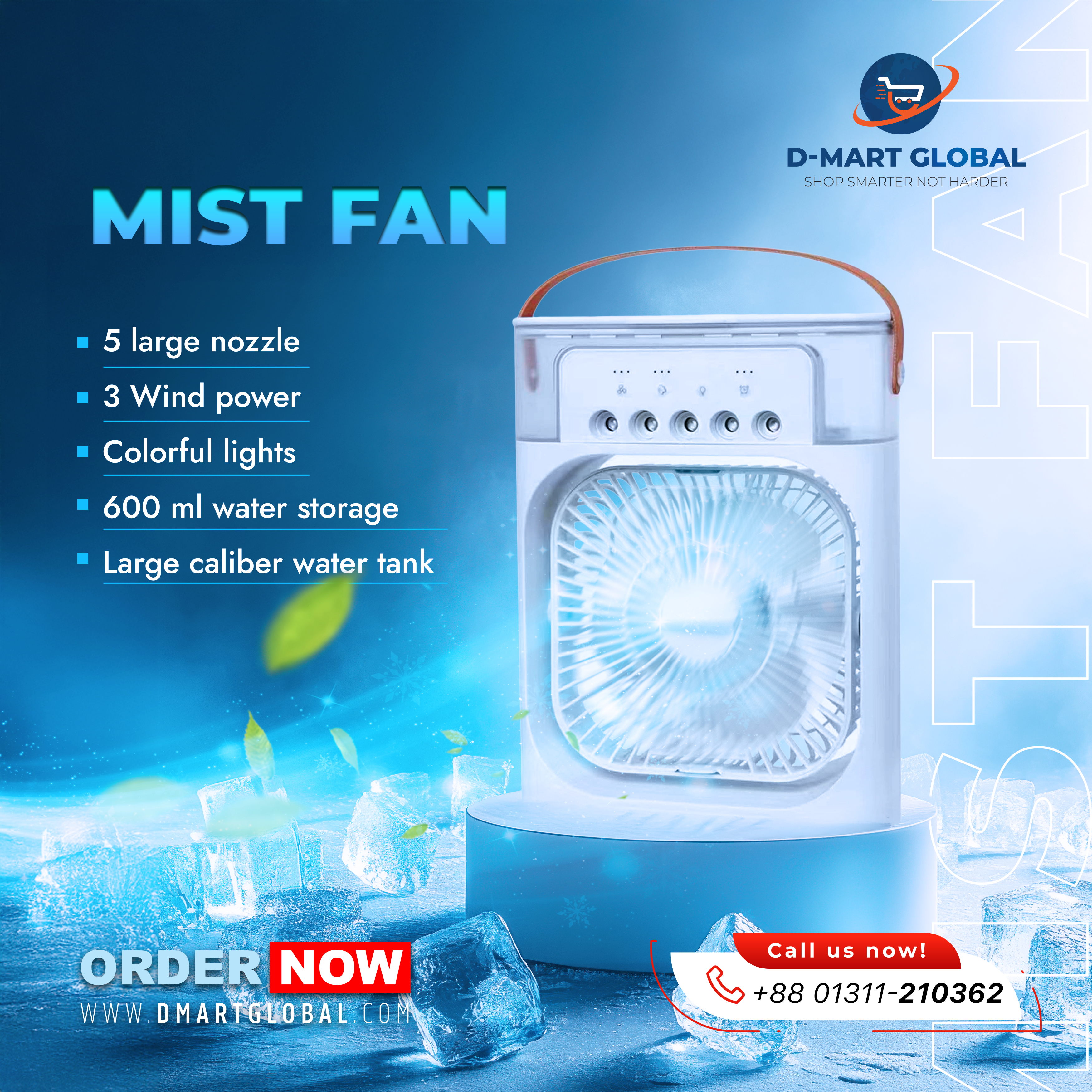 <h1><strong style="color: rgb(0, 0, 0);">3 in 1 USB Mini Portable Fan Air Cooling fan Aircond Humidifier Purifier Mist Cooler with LED Light</strong></h1><p><br></p>