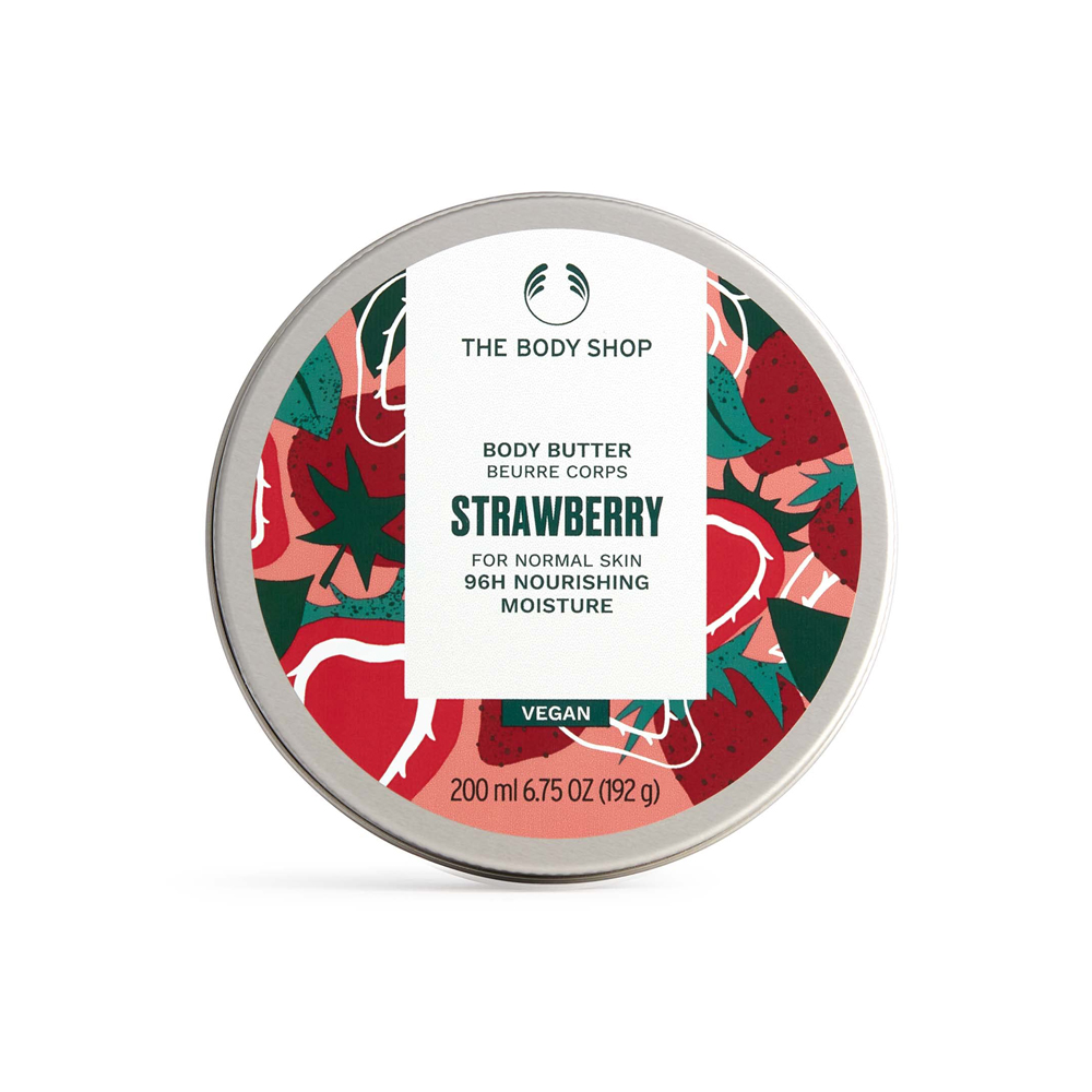 <h2><strong style="color: rgb(73, 69, 79);">The Body Shop Strawberry Softening Body Butter.</strong><span style="color: rgb(73, 69, 79);"> 50 ml</span></h2><p><br></p>