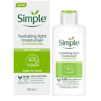 <h1><strong style="background-color: rgb(255, 255, 255); color: rgb(0, 0, 0);">Simple Kind to Skin Hydrating Light Moisturiser with Vitamin B5+E &amp; Niacinamide</strong></h1><p><br></p>
