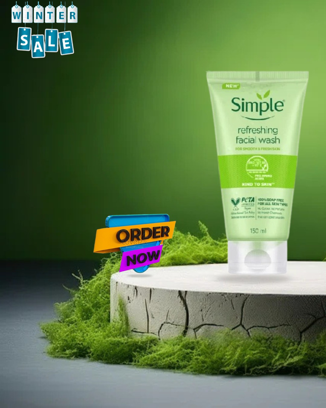 <h1><strong style="background-color: rgb(255, 255, 255); color: rgb(0, 0, 0);">Simple Kind to Skin Refreshing Facial Wash with Vitamin B5+E</strong></h1><p><br></p>