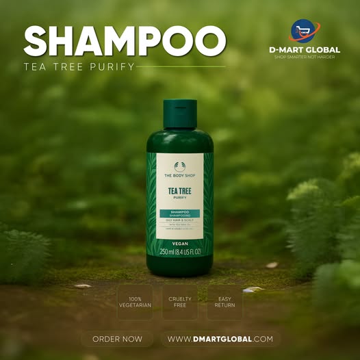 <h1><strong style="background-color: rgb(255, 255, 255); color: rgb(15, 17, 17);">The Body Shop Tea Tree Purifying &amp; Balancing Shampoo for Oily Hair &amp; Scalp, Vegan</strong></h1><p><br></p>