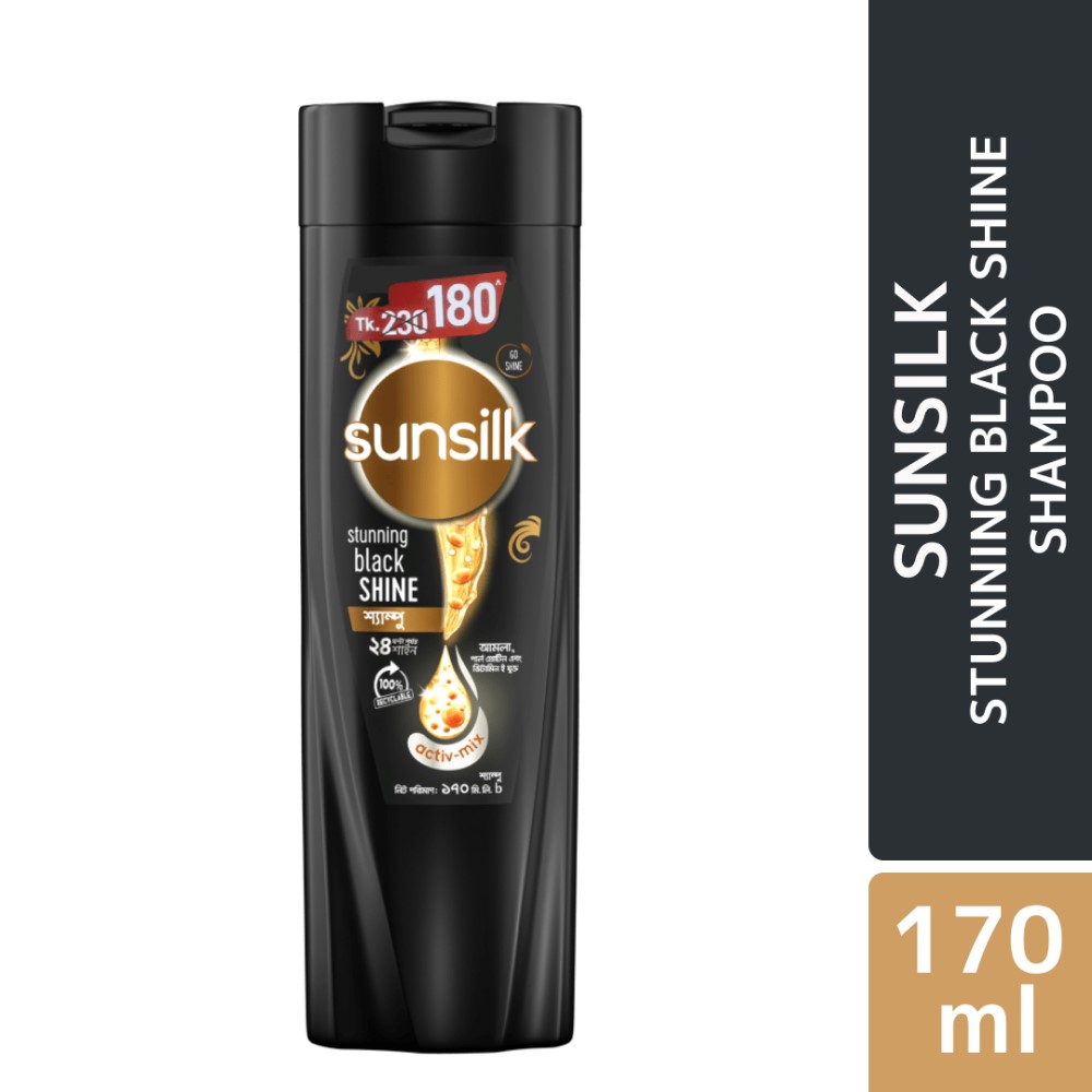 <h2><span style="color: rgb(73, 69, 79);">Sunsilk Stunning Black Shine Shampoo 170 ml</span></h2><p> </p>